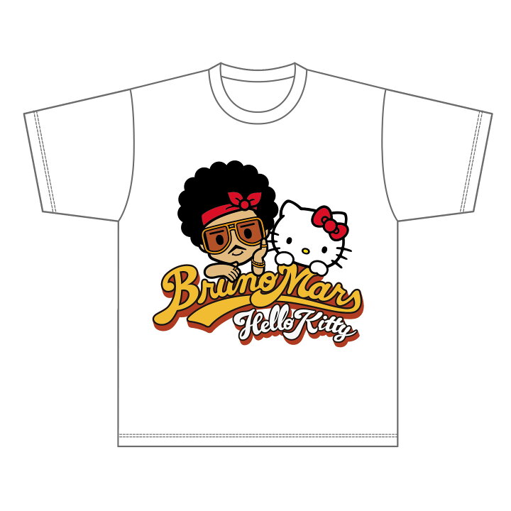 楽天市場】BRUNO MARS x HELLO KITTY T-SHIRT : 楽天グッズ