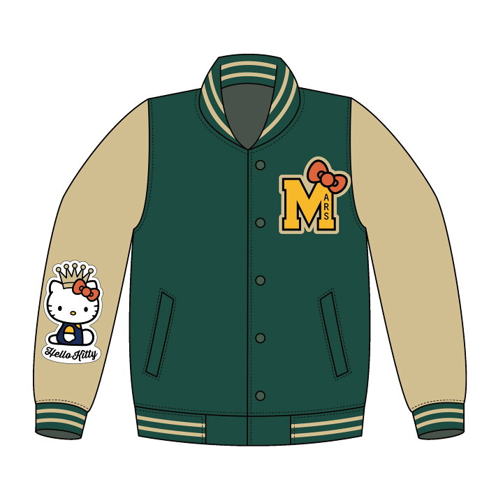 楽天市場】BRUNO MARS x HELLO KITTY VARSITY JACKET : 楽天グッズ 
