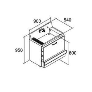 AR3CH-905SY X^_[hINAX/LIXIL. sA ʉϑ{ XebvXCh^Cv ʒn VOo[V[ Ԍ900mm 󒍐YkHJl