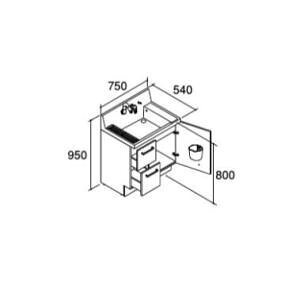 AR3H-755SFYN X^_[h INAX/LIXIL. sA ʉϑ{ o^Cv n VOo[V[ Ԍ750mmkHJl
