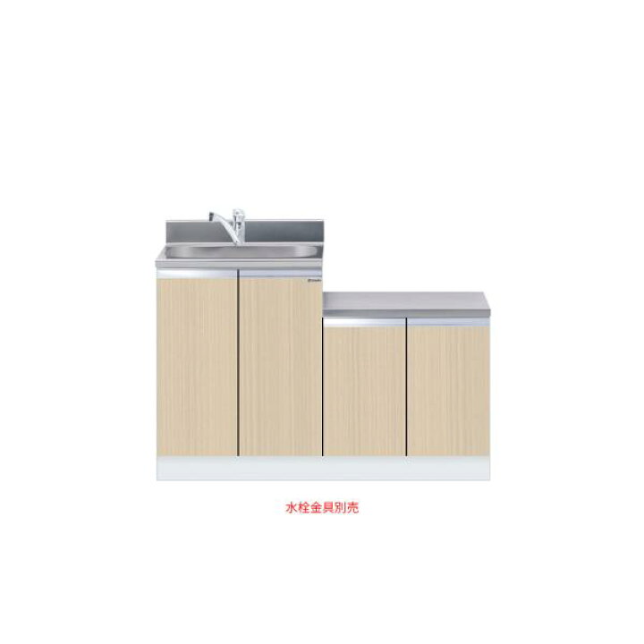 楽天市場】一体型流し台 間口120cm ワンド. onedo KTD5-80-120DK-左-RV 