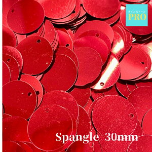 送料無料 スパンコール 縫い付け キラキラ 赤レッド 直径 30mm 50個 #8 社交ダンス バレエ 新体操 衣装 ドレス アクリル製 クリスタルストーン ビジュー ストーン ビーズ パーツ フラット 3,980