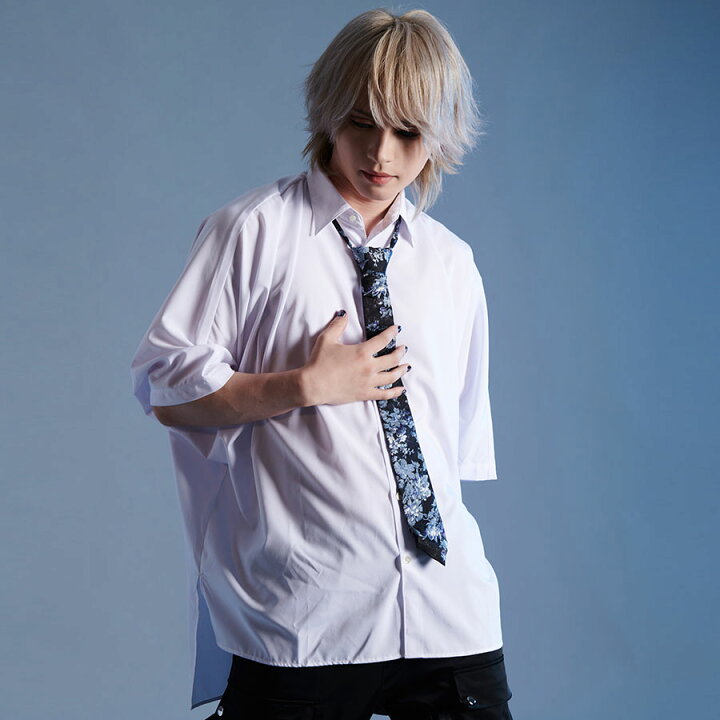 楽天市場 Civarize シヴァーライズ ジャガード総柄ネクタイ付きドルマンシャツ 全2色 返品対象外商品 あす楽対応 シャツ 花柄 モード ヴィジュアル系 V系 服 ビッグ メンズ ファッション 長袖 モード系 ファッション 服 レディース 送料無料 Civarize公式ストア