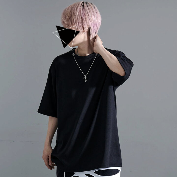 CV Select シーブイセレクト ネックレス付きTシャツ 全2色 Tシャツ 半袖Tシャツ トップス メンズ レディース V系 地雷系 ホスト系 メン地下 メンヘラ 服 ファッション サブカル系 送料無料 ヴィジュアル系 病み ブラック M L 白 黒 RUDOL
