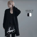 "CV select【シーブイセレクト】ロープストライプ長袖ショールカーディガン/全2色"カーディガン ガウン ロング丈 メンズ V系 ファッション 服 ヴィジュアル系 モード系 羽織 無地 黒 ブラック 白