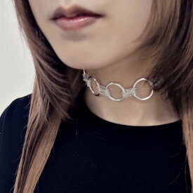 "CV Select【シーブイセレクト】5連リングネックレス/全1色"ネックレス 地雷系 量産型 ヴィジュアル系 V系 メンヘラ 病み ロック レディース アクセサリー アクセ メンズ ゴシック ゴスロリ パンク チェーン