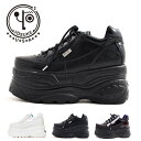 "YOSUKE【ヨースケ】メンズニューモールド厚底ソールスニーカー/全3色"スニーカー 厚底 靴 シューズ ヴィジュアル系 V系 韓国系 メンズ ファッション 地雷系 厚底 合成皮革 サイバー系 サブカル系 ブラック ホワイト 黒 白