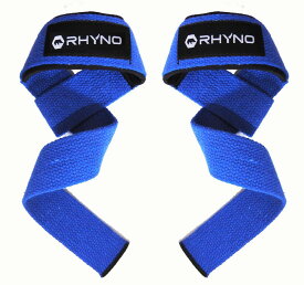 RHYNO リストストラップ　lifting straps ブラック 黒 ジム での ウェイトリフティング・トレーニング・筋トレ デッドリフト　チンニング　ラットプルダウン　時に おすすめ バーベル　ダンベル　送料無料