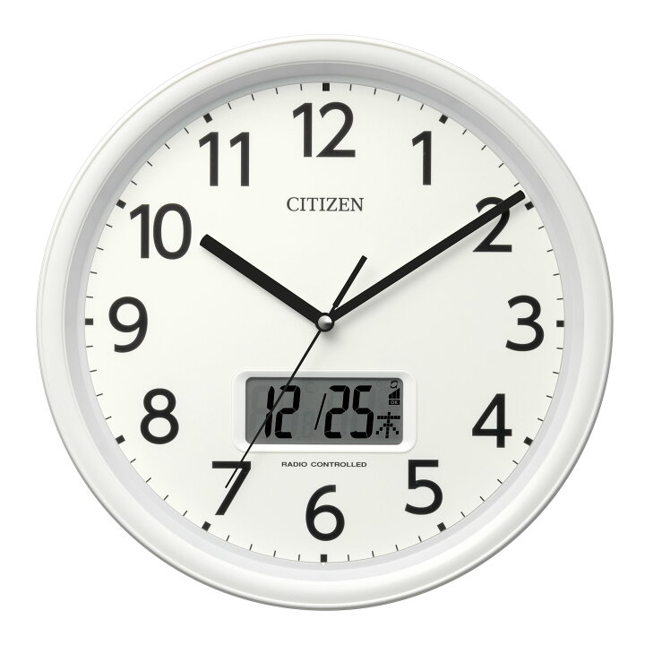 楽天市場】CITIZEN | シチズン 電波 壁掛け 時計 アナログ 掛時計 夜 