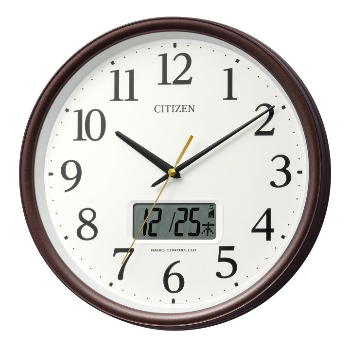 楽天市場】CITIZEN | シチズン 電波 壁掛け 時計 アナログ 掛時計 夜 