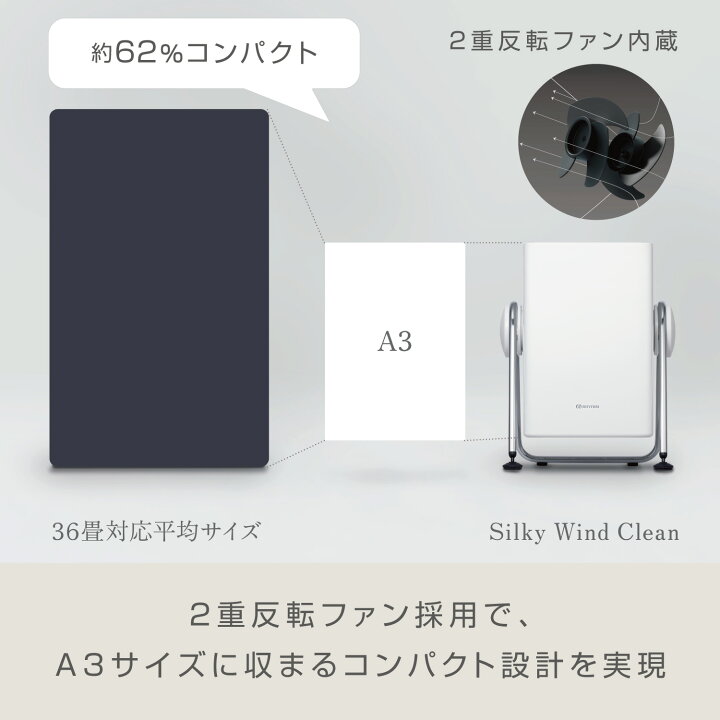 楽天市場】リズム 公式 | 空気清浄機 36畳 240度風向自由 [きれいな 