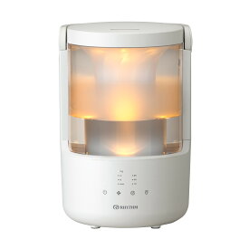 リズム 公式 | 加湿器 超音波式 [ お手入れ簡単 ＆ タンク乾燥機能 ] 7畳対応 小型 タンク容量 2L アロマ オイル 対応 自動運転 OFFタイマー 雲海 照明 ライト リビング 寝室 インテリア | 9YYA64RH [ MIST 250 ]