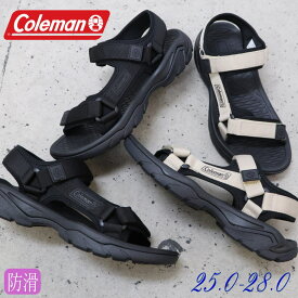 即納 メンズ スポーツサンダル Coleman コールマン スポサン ベルクロサンダル 屈曲 アウトドア レジャー 海 No.532