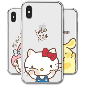 79 サンリオ フェース iPhone Galaxy 透明ゼリー ケース カバー スマホケース SANRIO Characters Face Clear Jelly Case Cover