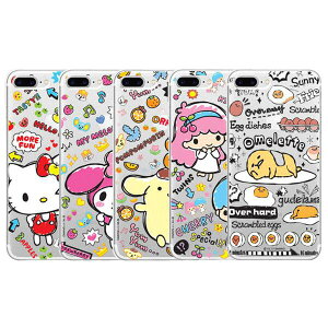 79 TI ʕ iPhone/Galaxy [[ P[X Jo[ X}zP[X SANRIO FRUITS Clear Jelly Case Cover