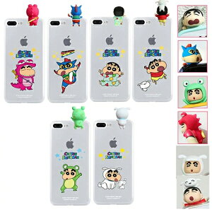 JN N񂿂 tBMA 6fUC iPhone Galaxy [[ P[X Jo[ X}zP[X Crayon Shinchan Figure 6 Design Clear Jelly Case Cover