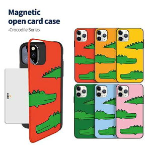 DC �N���R�_�C�� iPhone Galaxy �}�O�l�b�g �J�[�h �h�A �o���p�[ �P�[�X �J�o�[ �X�}�z�P�[�X CROCODILE Magnetic Card Door Bumper Case Cover �J�[�h2�������[�ł�����p�� �~���[�������Ă���܂��B