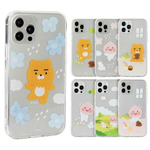 S2 �J�J�I�t�����Y �G�[�v���� �V�����[ iPhone Galaxy �h�e �P�[�X �J�o�[ �X�}�z�P�[�X KAKAO FRIENDS APRIL SHOWER CLEAR REINFORCED CASE COVER