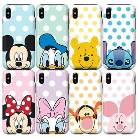 JH ディズニー ドット iPhone Galaxy タフ バンパー ケース カバー スマホケース DISNEY DOT TOUGH BUMPER CASE COVER