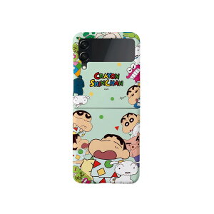 CQ N񂿂 p^[ MNV[ Z tbv 3 4 n[h P[X Jo[ X}zP[X CRAYON SHINCHAN PATTERN Galaxy Z Flip 3 Flip 4 HARD CASE COVER