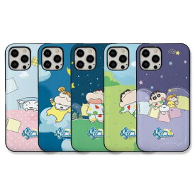CQ クレヨンしんちゃん スイートドリーム iPhone Galaxy マグネット カード ドア バンパー ケース カバー スマホケース