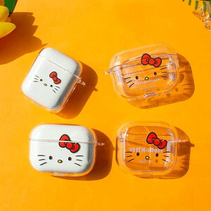 MP TI n[LeB GA[|bY v 1 2 3 4  n[h P[X Jo[ SANRIO HELLO KITTY AirPods Pro 1 2 3 4 CLEAR Hard Case Cover