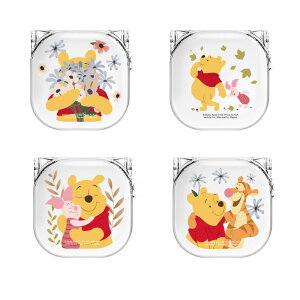 OC fBYj[ ܂̃v[ t[ MNV[obY 2 v Cu  n[h P[X Jo[ DISNEY WINNIE THE POOH FLOWER Galaxy Buds Pro Buds2 Pro Live Clear Hard CASE COVER L[z_[t