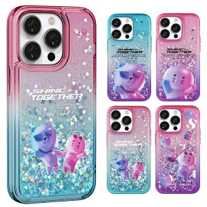 S2 �J�J�I�t�����Y �V���C�� �g�D�M���U�[ iPhone Galaxy �O���b�^�[ �P�[�X �J�o�[ �X�}�z�P�[�X KAKAO FRIENDS SHINE TOGETHER GLITTER CASE COVER