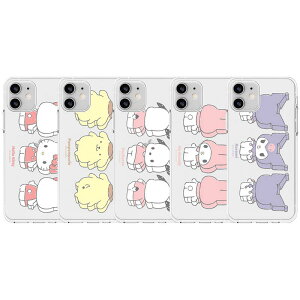 79 TI X[ubN iPhone Galaxy [[ P[X Jo[ X}zP[X SANRIO 3 BLOCK Clear Jelly Case Cover