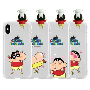JN N񂿂 u iPhone Galaxy [[ P[X Jo[ X}zP[X CRAYON SHINCHAN LOVE FIGURE CLEAR JELLY Case Cover