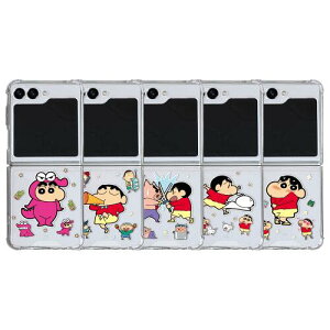 CQ N񂿂 rbOXebJ[ MNV[ Z tbv 5 4 3 [[n[h P[X Jo[ X}zP[X CRAYON SHINCHAN BIG STICKER Galaxy Z Flip 5 4 3 JELLY HARD CASE COVER