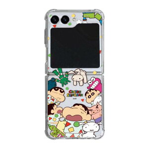 CQ N񂿂 p^[ MNV[ Z tbv 3 4 5 [[n[h P[X Jo[ X}zP[X CRAYON SHINCHAN PATTERN Galaxy Z Flip 3 4 5 JELLY HARD CASE COVER