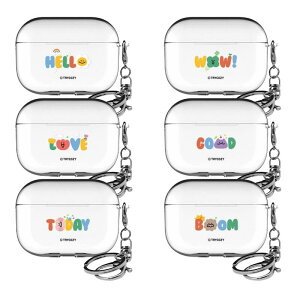 }O }O Lb` ^O GA[|bY v 1 2 3  n[h P[X Jo[ MALLANG MALLANG KITSCH LETTERING AirPods Pro 1st 2nd 3rd Clear Hard Case Cover L[z_[t