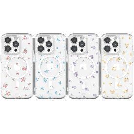 フラワーガーデン iPhone Galaxy MagSafe 対応 防弾 レンズガード ケース カバー スマホケース FLOWER GARDEN LENS GUARD MagSafe Gell Hard Case Cover TR