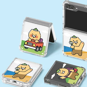 �J�J�I�t�����Y �`�����V�N �M�����N�V�[ Z �t���b�v 6 �^�C���Ƃ��g���x�� �h�e �P�[�X �J�o�[ �X�}�z�P�[�X KAKAO FRIENDS CHOONSIK TIME TO TRAVEL Galaxy Z Flip 6 GELL HARD CASE COVER S2