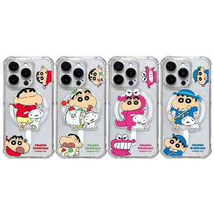 N񂿂 fI iPhone Galaxy MagSafe Ή he  X}zObv P[X Jo[ X}zP[X CRAYON SHINCHAN DUO MagSafe SMART GRIP Gell Hard Case Cover ͎Ύdl X}zObv z_[ 