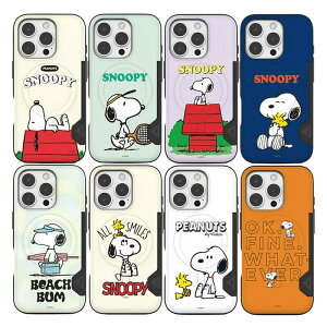 s[ibc Xk[s[ iPhone Galaxy Ct MagSafe Ή 2J[h op[ P[X Jo[ X}zP[X PEANUTS SNOOPY LIFE 2 CARDS MagSafe BUMPER Case Cover TR