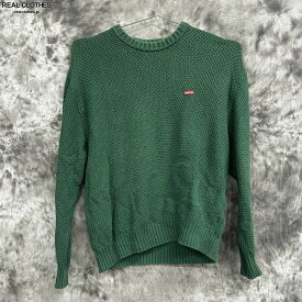 【中古】Supreme/シュプリーム【20AW】Textured Small Box Sweater/テクスチャード スモールボックスロゴ セーター/ニット/S