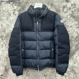 【中古】【JPタグ】MONCLER/モンクレール ARCS/アークス ウール切り替え ダウンジャケット B20914181085/1