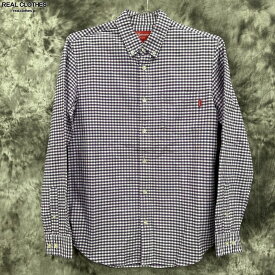 【中古】Supreme/シュプリーム【12AW】Gingham Oxford Shirt オックスフォード 長袖シャツ/S