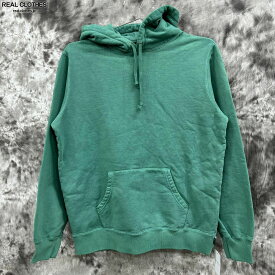 【中古】Supreme/シュプリーム【14AW】Overdyed Hooded Sweatshirt Green/オーバーダイ プルオーバー パーカー/S