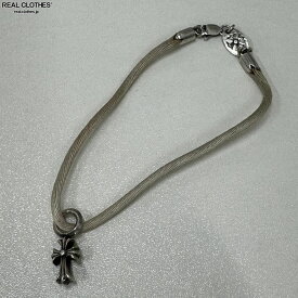 【中古】CHROME HEARTS/クロムハーツ KZブレスレット CHクロスチャーム