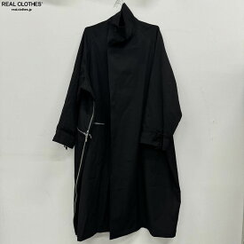 【中古】Yohji Yamamoto POUR HOMME/ヨウジヤマモトプールオム WOOL GABARDINE CROSS ZIPPER コート HS-C06-100/3