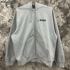 【中古】Supreme/シュプリーム【24AW】Mister Cartoon Zip Up Hooded Sweatshirt/ミスター カートゥーン ジップ アップ フードパーカー/グレー/XL