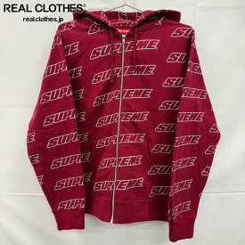 【中古】Supreme/シュプリーム【18SS】Repeat Zip Up Hooded Sweatshirt/リピート ジップアップ フーデッド スウェットシャツ/パーカー/M