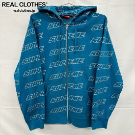 【中古】Supreme/シュプリーム【18SS】Repeat Zip Up Hooded Sweatshirt/リピート ジップアップ フーデッド スウェットシャツ/パーカー/L