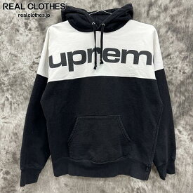 【中古】Supreme/シュプリーム【17SS】Blocked Hooded Sweatshirt/ブロックド フーデッド スウェットシャツ/パーカー/M