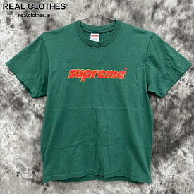 【中古】Supreme/シュプリーム【24SS】Pinline tee/ピンライン 半袖Tシャツ/グリーン/S