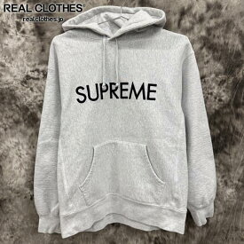 【中古】Supreme/シュプリーム【22AW】Capital Hooded Sweatshirt/フーデッド パーカー/アッシュグレー/M