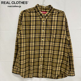 【中古】Supreme/シュプリーム【24AW】Plaid Flannel Shirt/チェックシャツ/ネルシャツ 長袖シャツ/L